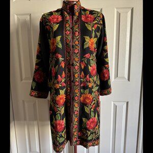 Stunning hand-embroidered redingote